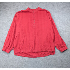 Scully Blouse Womens XXL Coastal Cowgirl Western Rodeo Textured Knit Red